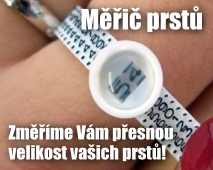Pásek na měření velikosti prstenů