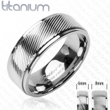 Titanové snubní prsteny PNT-0016