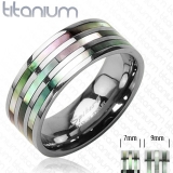 Titanov� snubn� prsteny PNT-0018