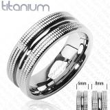 Titanové snubní prsteny PNT-0028