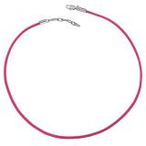 Náhrdelník z chirurgické oceli Drops Fuchsia CZC4