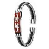 Náramek z chirurgické oceli Škorpion SSB-6812