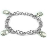 Luxusní náramek z chirurgické oceli s křišťálem Swarovski LSW102B