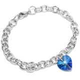 Luxusní náramek z chirurgické oceli s křišťálem Swarovski LSW101B