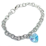 Náramek z chirurgické oceli s křišťálem Swarovski  LSW083B