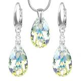 Stříbrná souprava vyrobena s CRYSTALLIZED™ – Swarovski Elements - KAPKA 22mm LSW