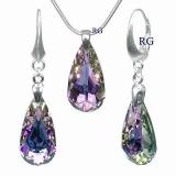 Souprava Kapka Vitrail Light vyrobena se Swarovski Elements LSW009S