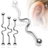 Piercing do ucha z chirurgické oceli BSP8