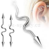 Piercing do ucha z chirurgické oceli BSP82