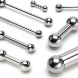 Piercing do jazyka z chirurgické oceli BS
