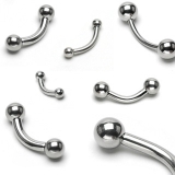 Piercing do obočí z chirurgické oceli CS