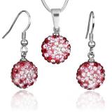 Ocelová elegantní souprava vyrobena se Swarovski Elements XPG1019-12