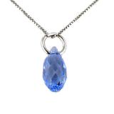 Náhrdelník Kapka Aquamarine Crystal E026