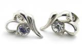 Náušnice chirurgická ocel se Swarovski Crystaly 233205