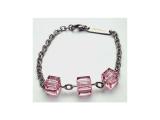 Náramek z oceli se Swarovski kostičkami