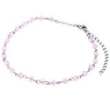 Ocelový Řetízek na nohu BAF01-PINK