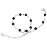 Ocelový Řetízek na nohu BAF02-BLACK