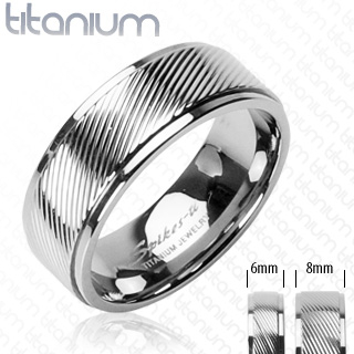 Titanové snubní prsteny PNT-0016