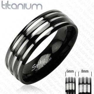 Titanové snubní prsteny PNT-0020