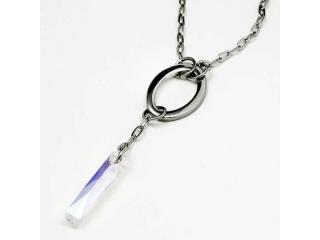 Ocelový náhrdelník se Swarovski krystaly-Moon