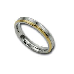 Prsten z chirurgické oceli RSCL29-GOLD