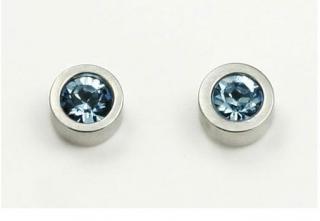 Náušnice se Swarovski krystaly Aqua
