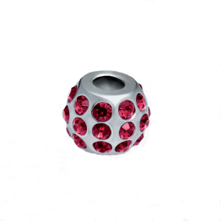 Přívěsek z chirurgické oceli Morellato Drops Crystals Red