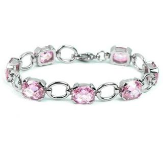 Náramek z chirurgické oceli s křišťálem Swarovski LJBG8619