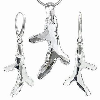 Elegantní stříbrný Set - vyroben s CRYSTALLIZED™ - Swarovski Elements 01739S