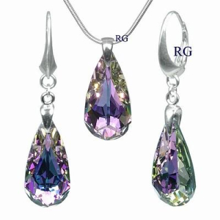 Souprava Kapka Vitrail Light vyrobena se Swarovski Elements LSW009S