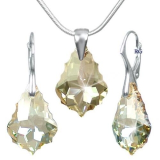 Stříbrná souprava vyrobena se Swarovski Elements - Baroque GSHA LSW002S