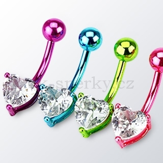 Piercing do pupíku anodizovaného titanu NSD1202