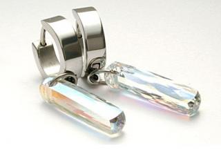 Náušnice se Swarovski krystaly duhová Aurora Borea