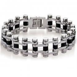 Náramek z chirurgické oceli BSBBX22-SILICON