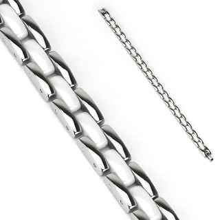 Náramek z chirurgické oceli SCB-3493WH