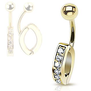 Piercing do pupíku z chirurgické oceli NCH-002