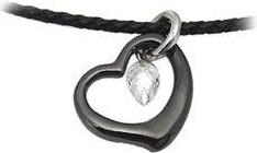 Přívěsek chirurgická ocel srdce TPSM003black