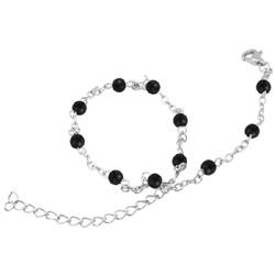 Ocelový Řetízek na nohu BAF02-BLACK
