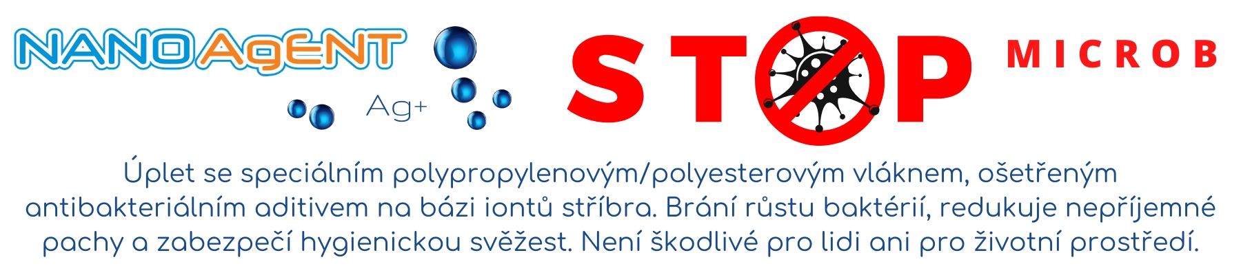 NANO materiál: antibakteriální polypropylenová příze