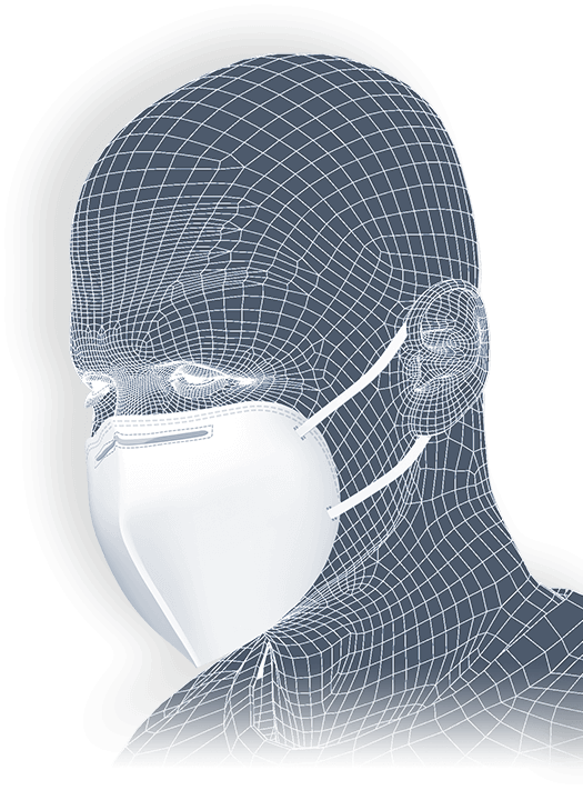 Respirátor GM2 FFP2-10 Kusů.