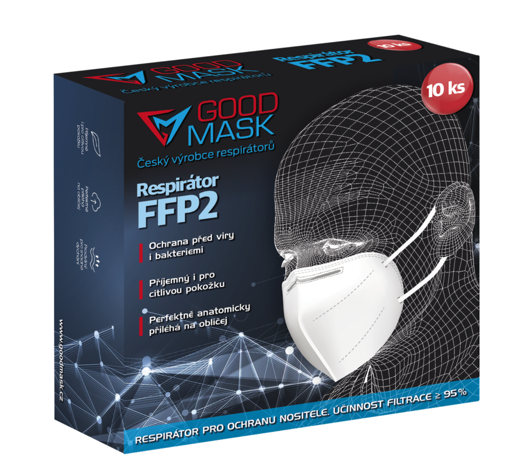 Respirátor GM2 FFP2-10 Kusů.