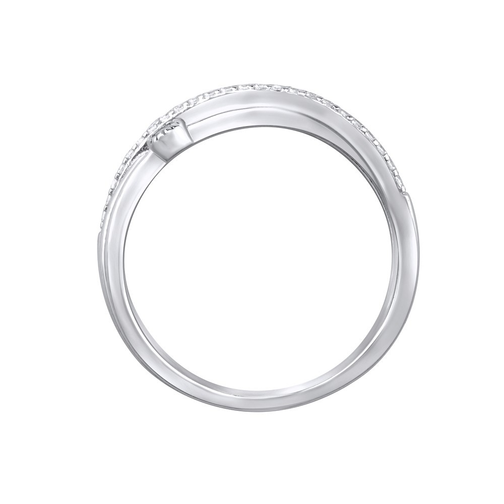 Stříbrný prsten Asumi pletený s Brilliance Zirconia JJJ1295RW 