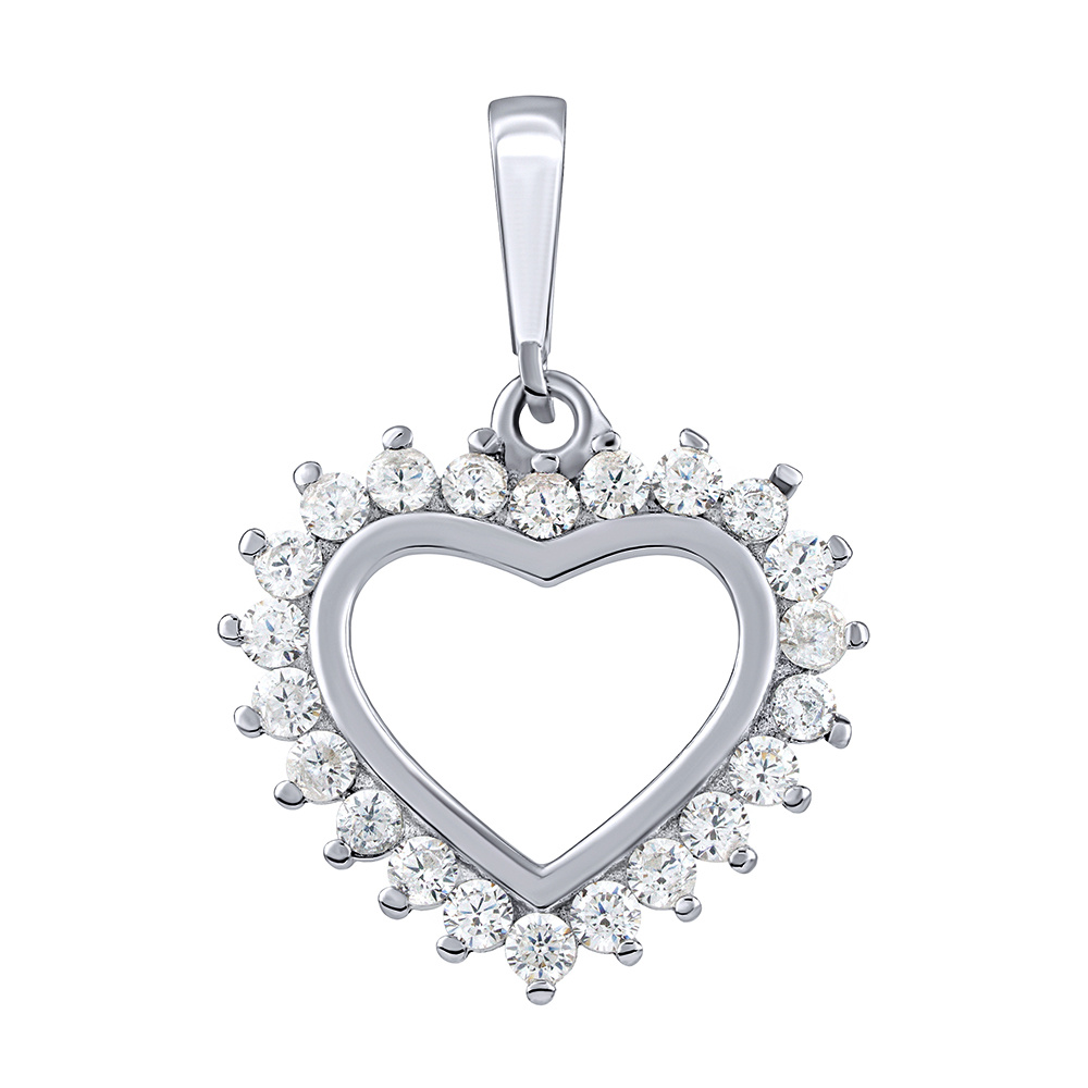 Stříbrný přívěsek srdce Patricia s Brilliance Zirconia PRG0210PS