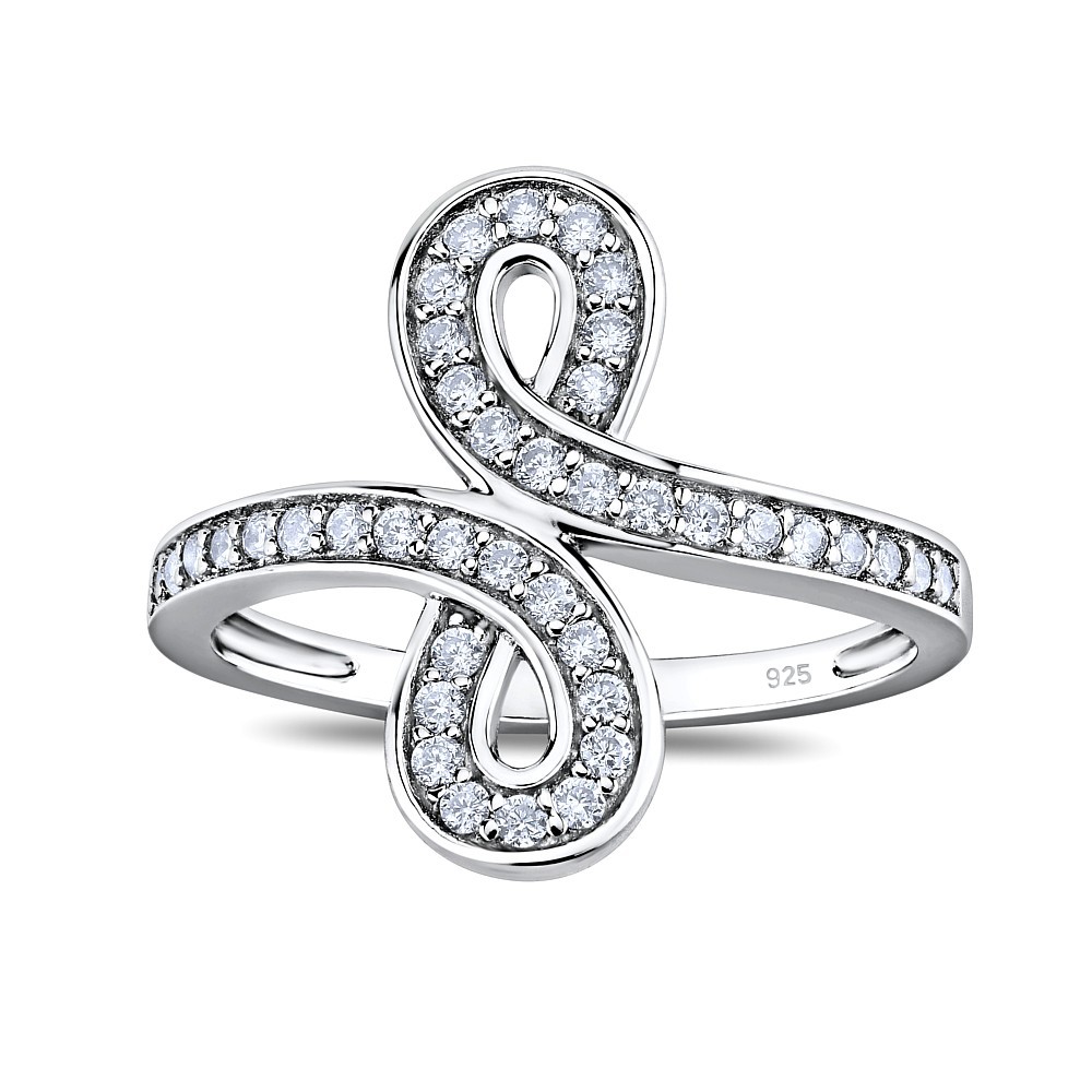 Stříbrný prsten INFINITY s Brilliance Zirconia JJJR0852
