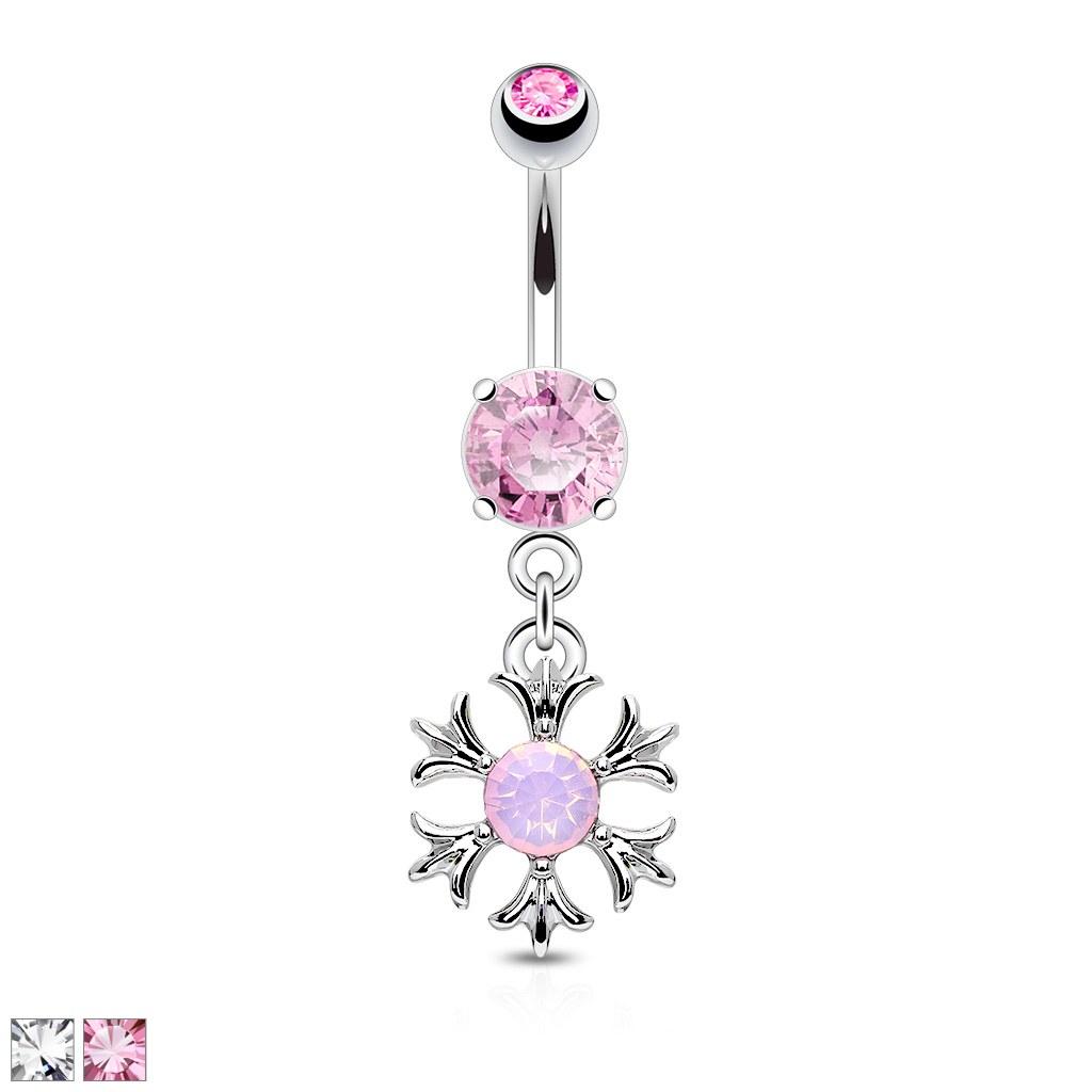 Piercing do pupíku z chirurgické oceli N18985