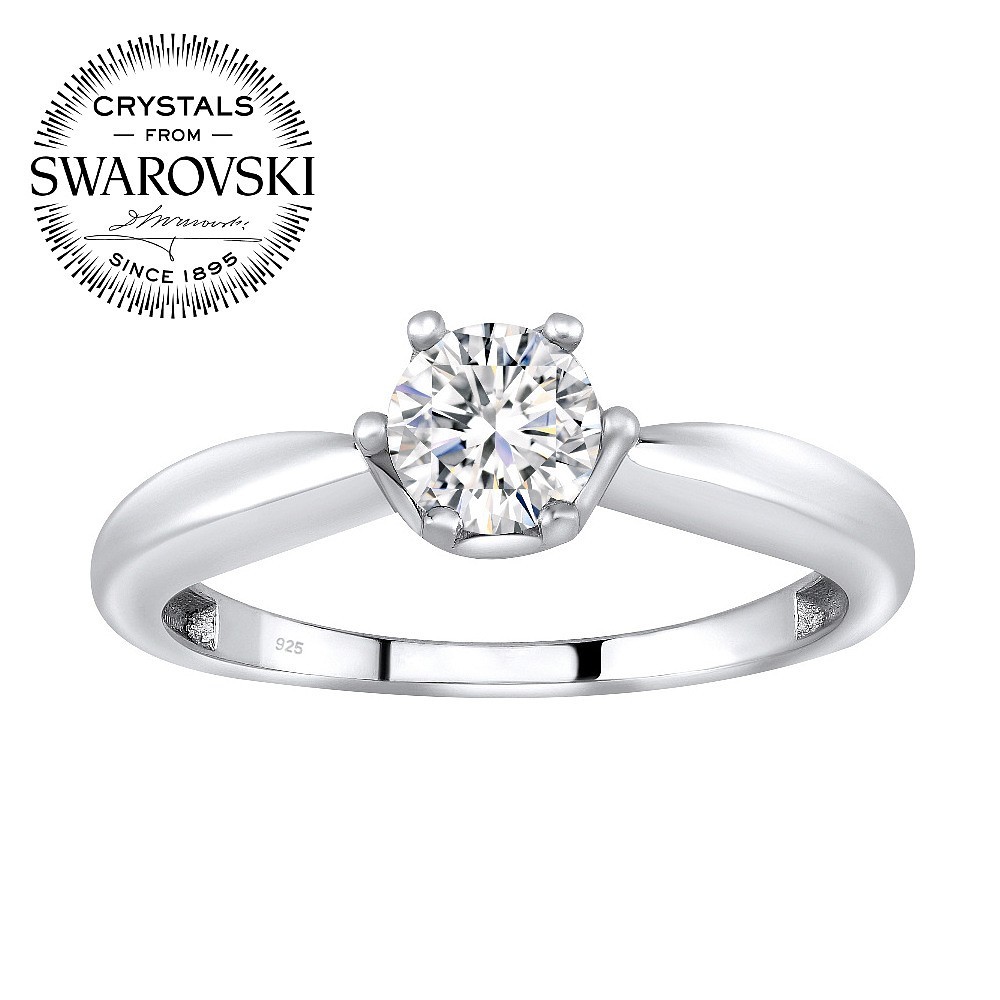 SILVEGO stříbrný prsten se Swarovski® Crystals SILVEGOB25003