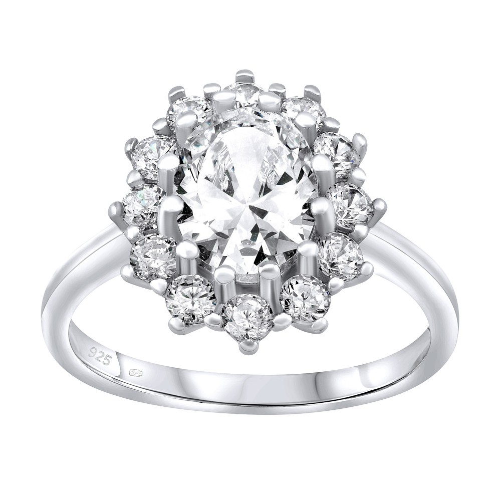 Stříbrný prsten CESARIA s Brilliance Zirconia JJJR985
