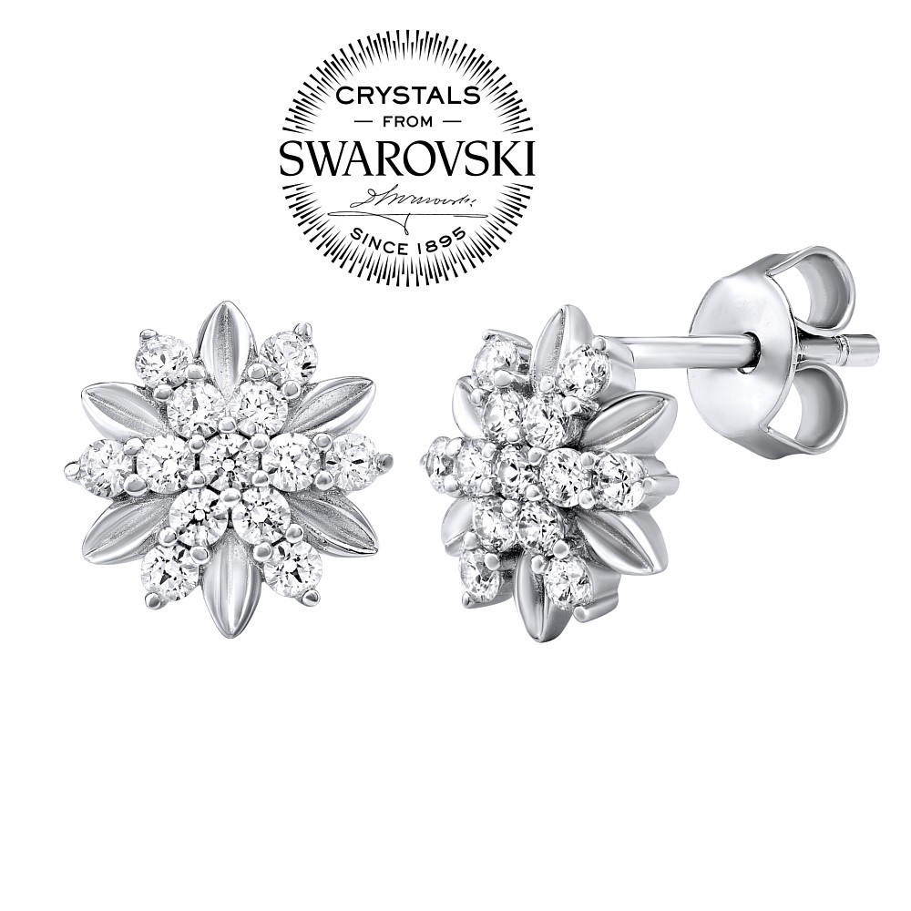 SILVEGO stříbrné náušnice ALIVIA se Swarovski® Zirconia