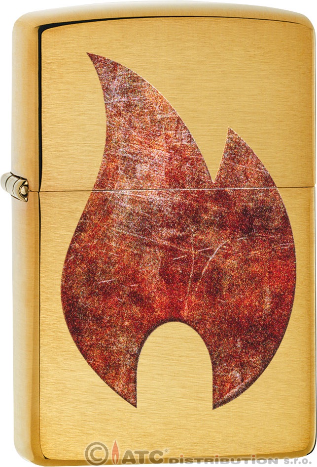 Benzínový zapalovač Zippo RUSTY FLAME DESIGN 23162