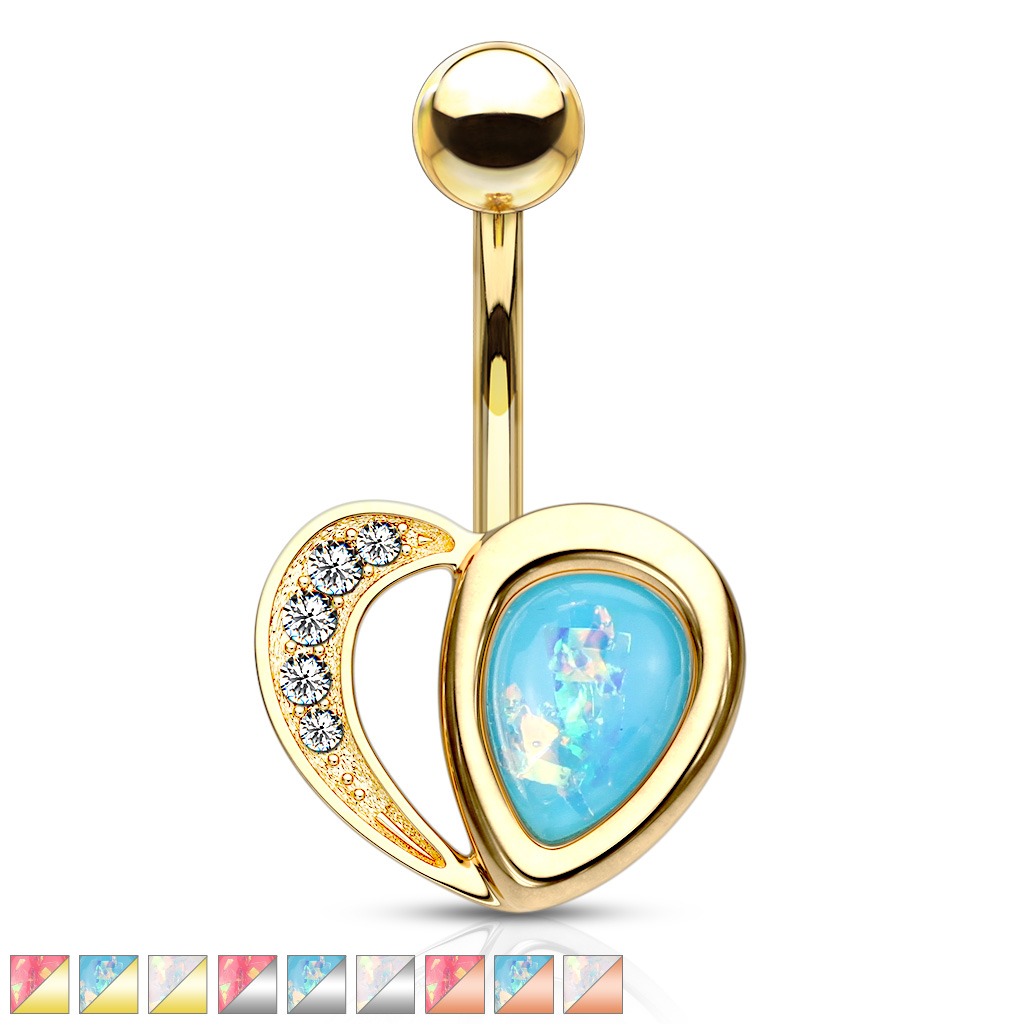 Piercing do pupíku z chirurgické oceli NSQ-5043-